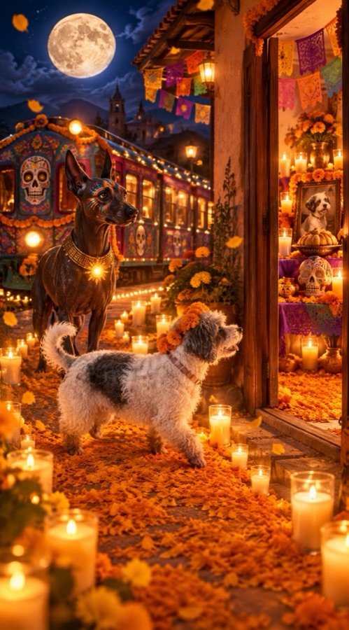 Lucy's Día de Muertos portrait